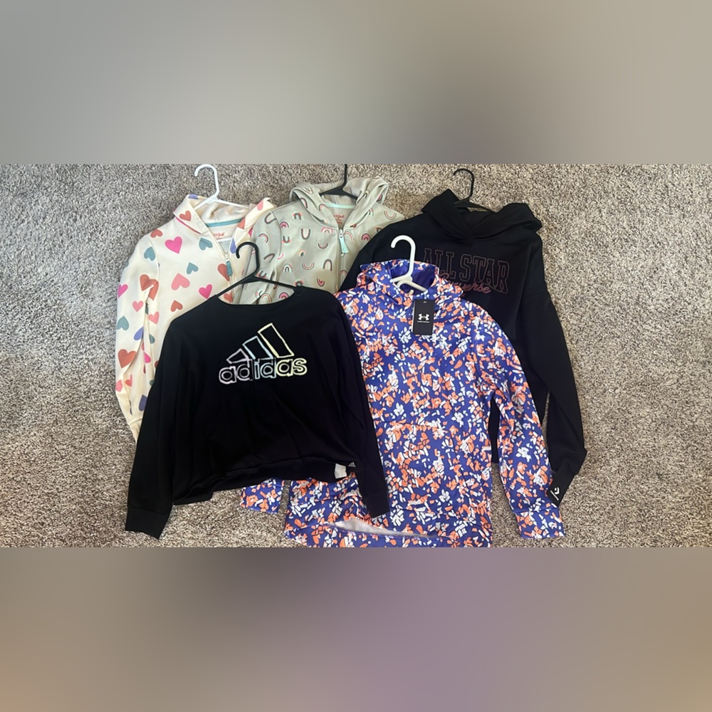 Girls XL Hoodie/Sweater Bundle of 5